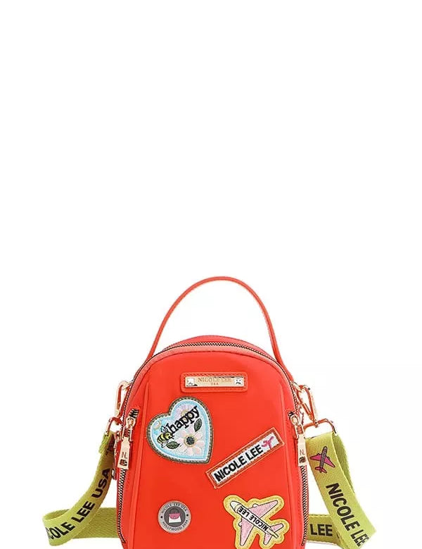 ORANGE OS Color Patch Multi Bag | Handbags Daverri Fashions