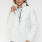 Snobbish Pocketed Zip Up Turtleneck Puffer Jacket Jackets