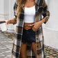 Devine Plaid Long Sleeve Hooded Coat - DAVERRI FASHIONS