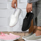 Breathable Mesh Slip-On Sneakers - DAVERRI FASHIONS