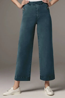 High Waist Jeans with Pockets - DAVERRI FASHIONS