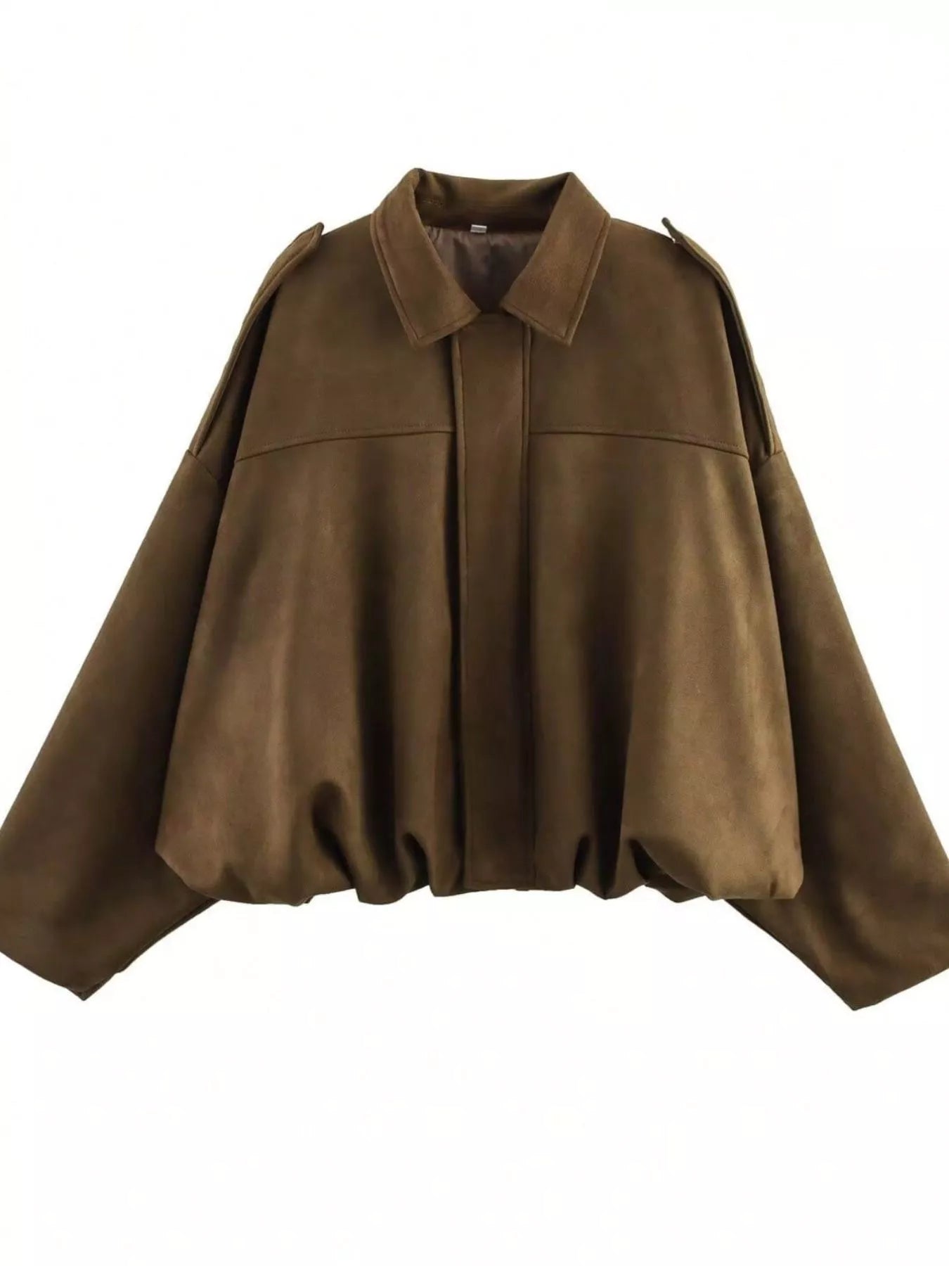 Zip Up Oversized Jacket | Jackets Daverri Fashions