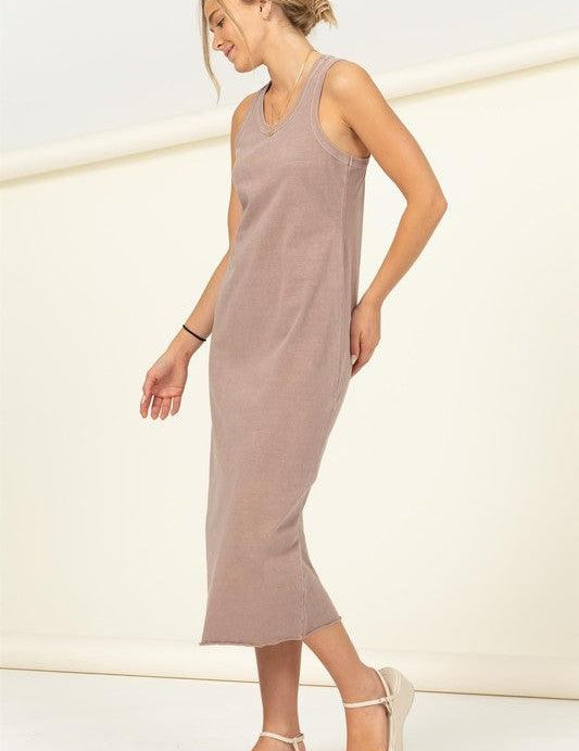 Fun Day Sleeveless Shift Midi Dress Midi Dresses