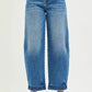 RISEN Slouchy Cropped Barrel Jeans - DAVERRI FASHIONS