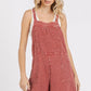 Mittoshop Textured Knotted Wide Strap Overalls DK MAUVE L Shortalls