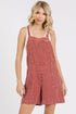 Mittoshop Textured Knotted Wide Strap Overalls DK MAUVE L Shortalls
