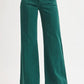 RISEN Full Size Tummy Control Mid Rise Wide Leg Jeans Plus Size HUNTER GREEN Jeans