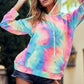 BiBi Tie Dye French Terry Hoodie with Kangaroo Pocket - DAVERRI FASHIONS
