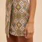 Annie Wear Ethic Woven Jacquard Wrap Mini Skirt Skirts