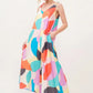And The Why Tied Shoulder Straps Wide-Leg Geo Print Jumpsuit YELLOW MULTI Jumpsuits