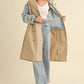 MABLE Layered Look Trench Coat With Denim Jacket