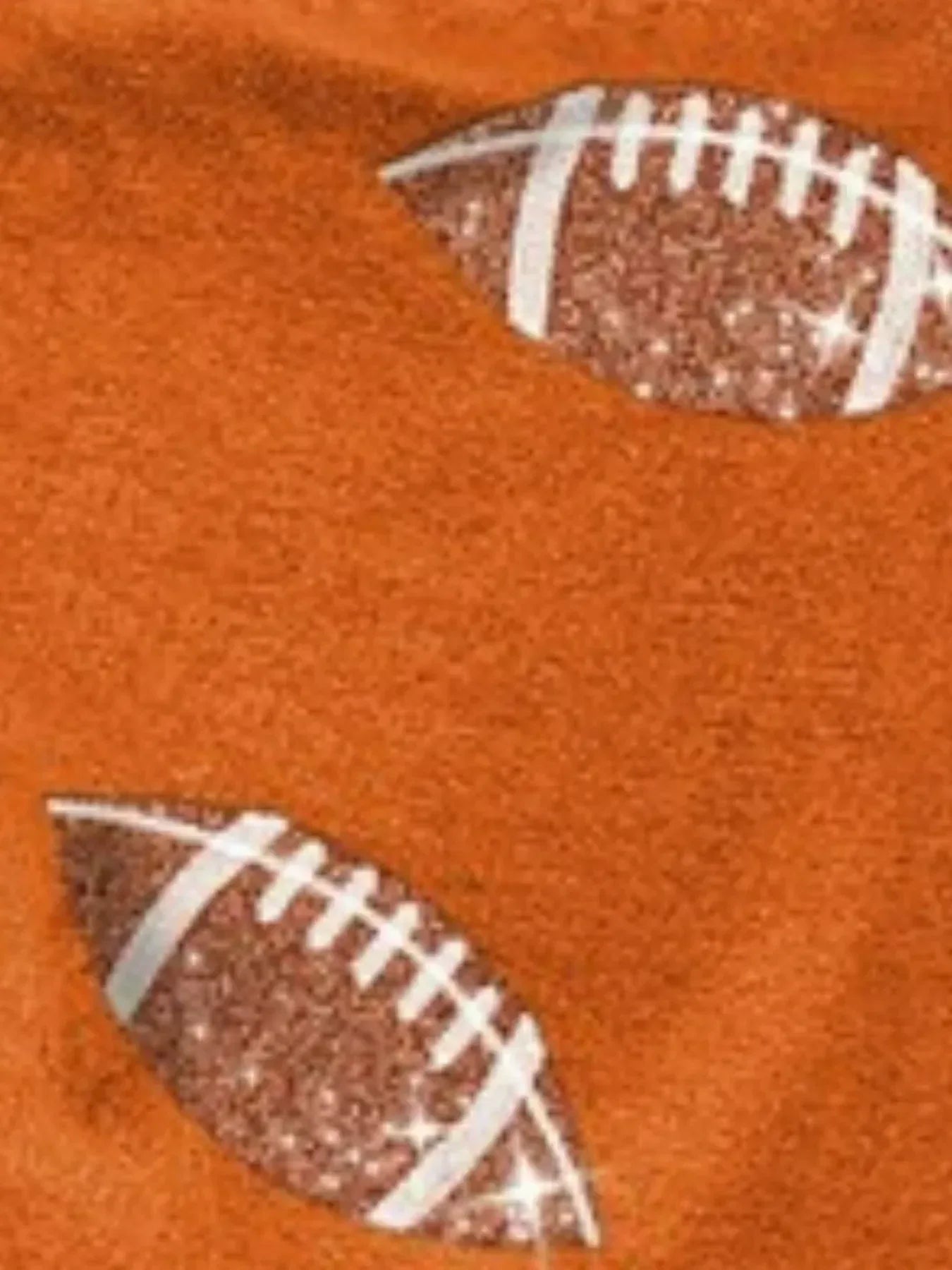 BiBi Football Sequin Embroidery Vintage Washed Top - DAVERRI FASHIONS