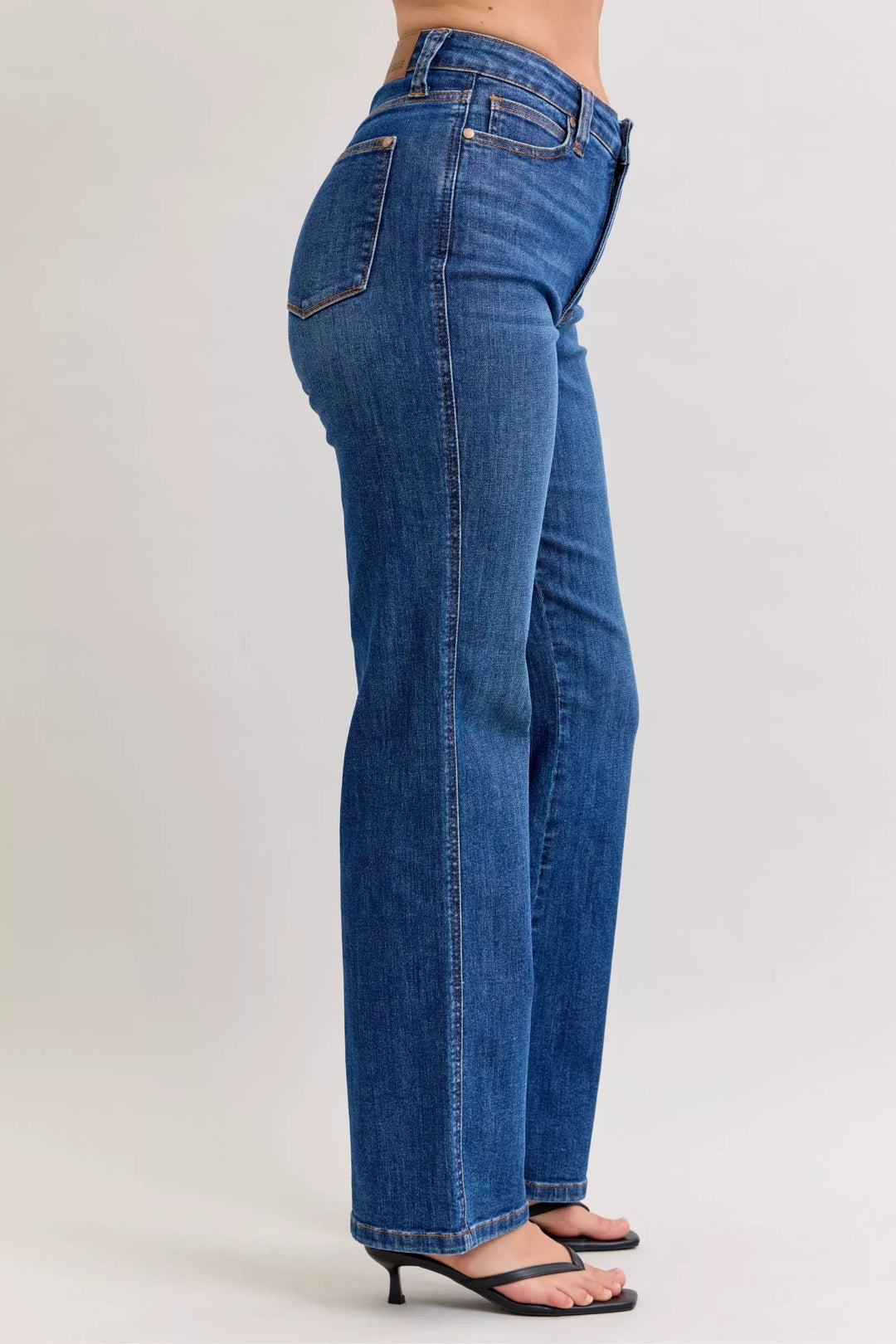 Judy Blue High Waist Tummy Control Straight Jeans | Jeans Daverri Fashions