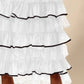 SO ME Layered Ruffled Tulle Maxi Skirt