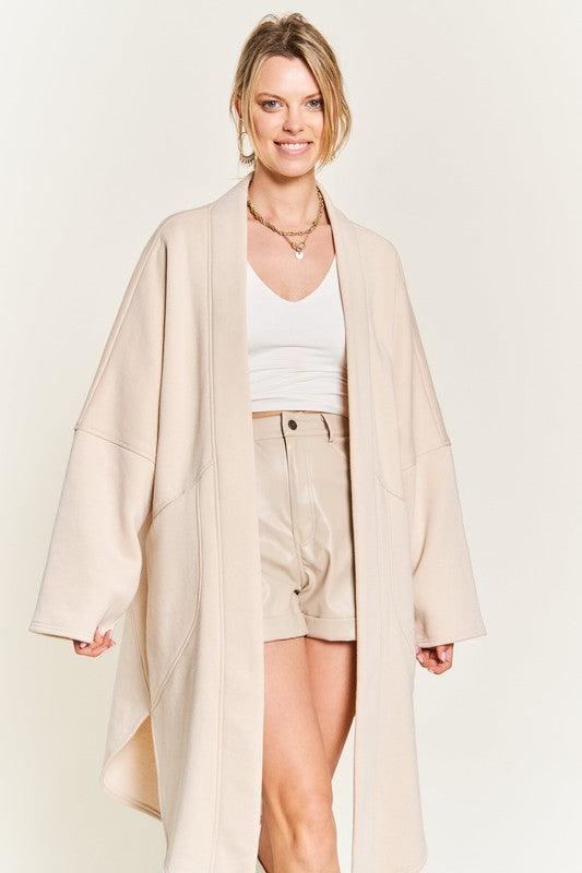 Oversized Open Knit Cardigan Cardigans