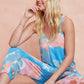 BiBi Tie Dye Knit Mid-length Casual Jumpsuit Jumpsuits