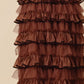 SO ME Layered Ruffled Tulle Maxi Skirt Maxi Skirts