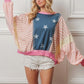 BiBi Stars and Stripes Round Neck Long Sleeve Top XL Tops