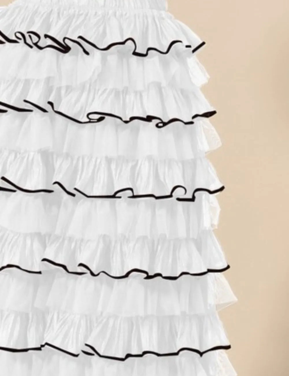 SO ME Layered Ruffled Tulle Maxi Skirt | Daverri Fashions