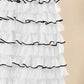 SO ME Layered Ruffled Tulle Maxi Skirt