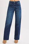 RISEN Mid Rise Wide Baggy Jeans - DAVERRI FASHIONS