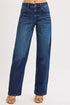 RISEN Mid Rise Wide Baggy Jeans - DAVERRI FASHIONS