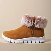 Side Zip Faux Fur Boots | Boots Daverri Fashions
