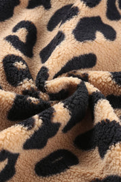 Leopard Button Up Long Sleeve Jacket | Jackets Daverri Fashions