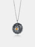 Alloy Inlaid Zircon Sun & Moon Necklace - DAVERRI FASHIONS