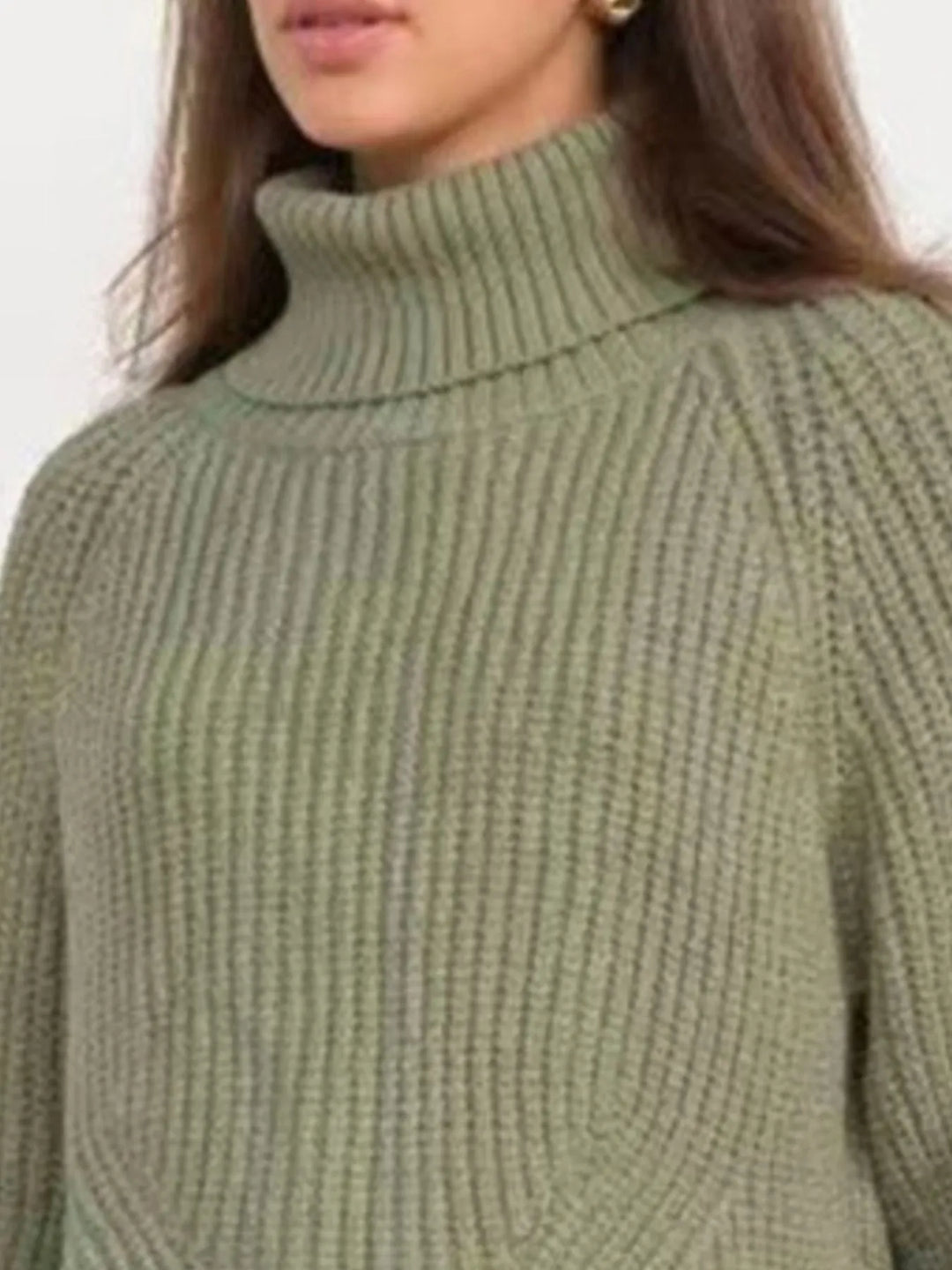 Turtleneck Long Sleeve Sweater | Sweaters Daverri Fashions