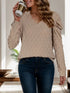 V-Neck Puff Sleeve Top - DAVERRI FASHIONS