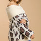 Umgee Plus Size Leopard Off-Shoulder Long Sleeve Sweater - DAVERRI FASHIONS