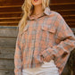 And The Why Full Size Plaid Button Up Raw Hem Shirt Shirts
