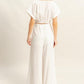HYFVE Twisted Front Short Sleeve Top and Wide Leg Pants Set Pants
