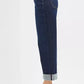 RISEN Mid Rise Fit Ankle Wide Roll Up Jeans - DAVERRI FASHIONS