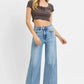 RISEN Full Size High Rise Crop Wide Leg Jeans Plus Size - DAVERRI FASHIONS