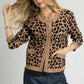 Umgee Leopard Print Button-Down Cardigan - DAVERRI FASHIONS