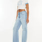 Kancan Distressed High Waist Straight Jeans - DAVERRI FASHIONS