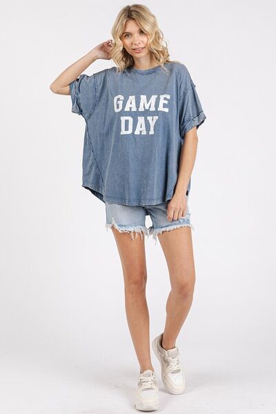 Mittoshop GAME DAY Round Neck Short Sleeve T-Shirt T-Shirts