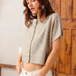 SO ME Leopard Print Button Front Sweater Cardigan