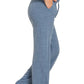 Ribbed Drawstring Lounge Pants Dusty Blue - DAVERRI FASHIONS
