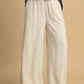 Umgee Full Size High Waisted Embellished Linen Pants Plus Size Pants