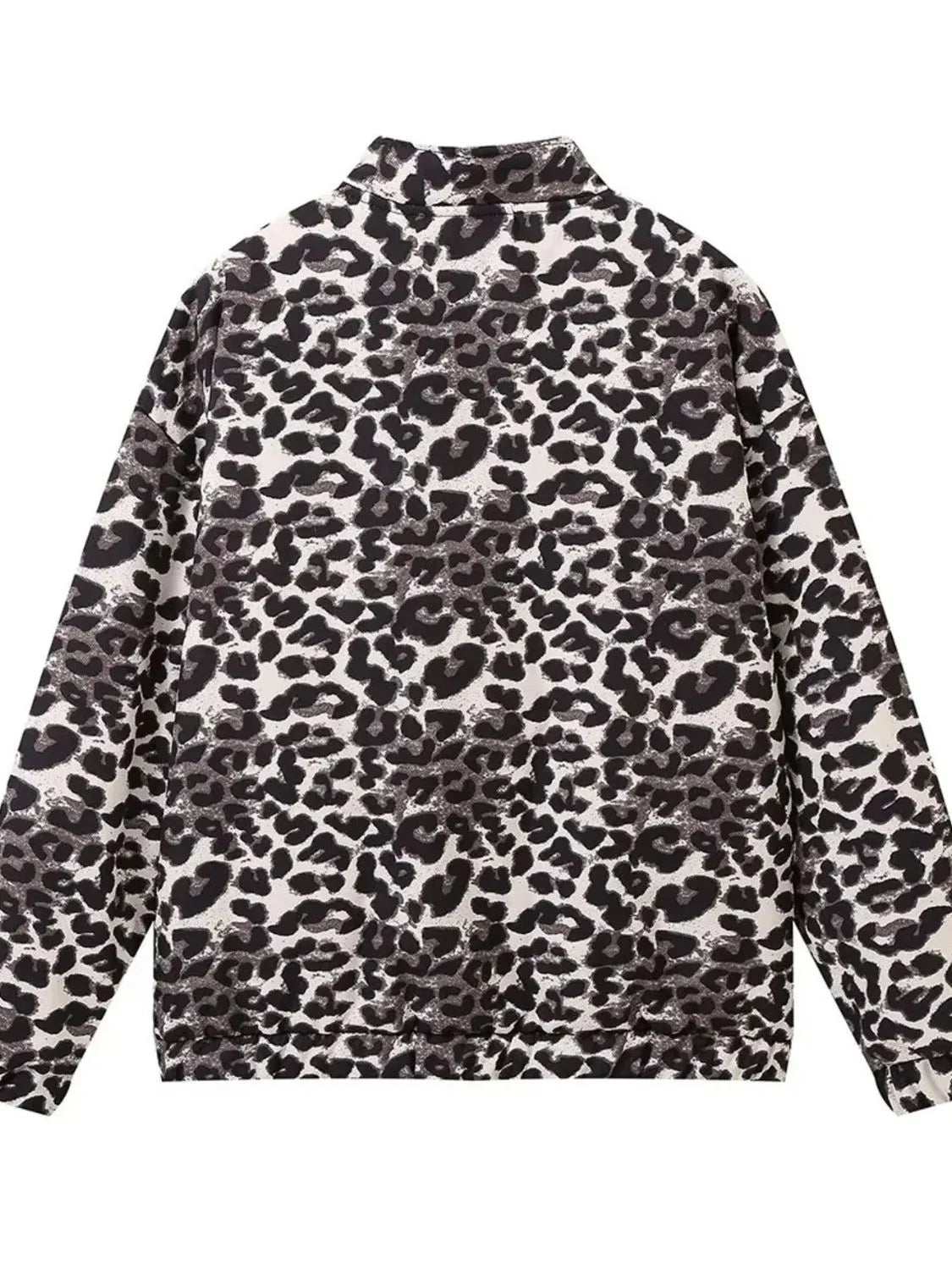 Leopard Print Oversized Bomber Jacket | Jackets Daverri Fashions