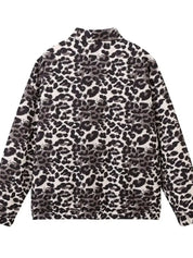 Leopard Print Oversized Bomber Jacket | Jackets Daverri Fashions