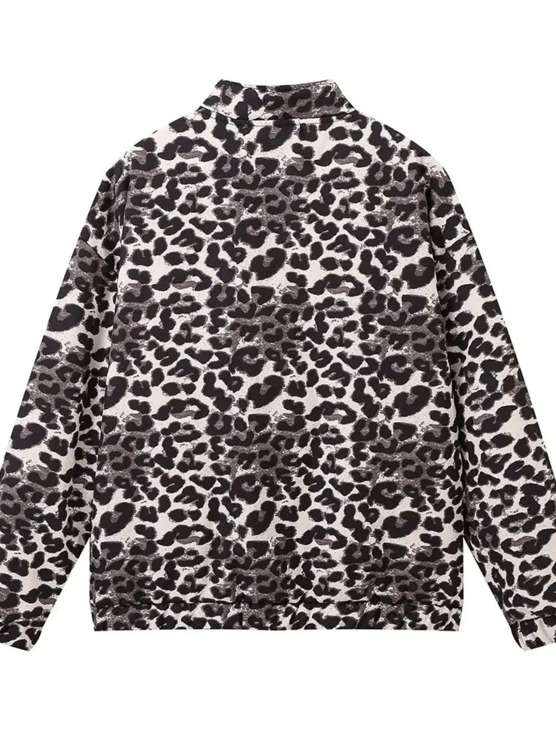 Leopard Print Oversized Bomber Jacket | Jackets Daverri Fashions