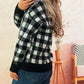 Plaid Button-Down Cardigan - DAVERRI FASHIONS