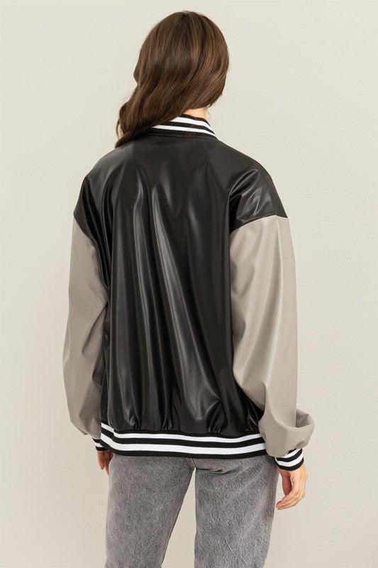 Game On Colorblock Baseball Jacket Jackets