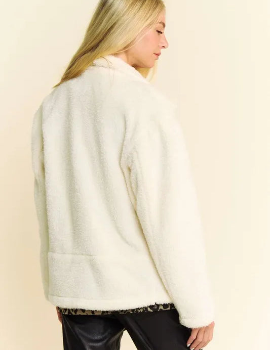Davi & Dani Faux Fur Zip Up Jacket | Daverri Fashions