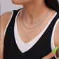 Titanium Steel Three-Layered Necklace - DAVERRI FASHIONS