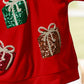 Sequin Gift Box Long Sleeve Sweatshirt - DAVERRI FASHIONS